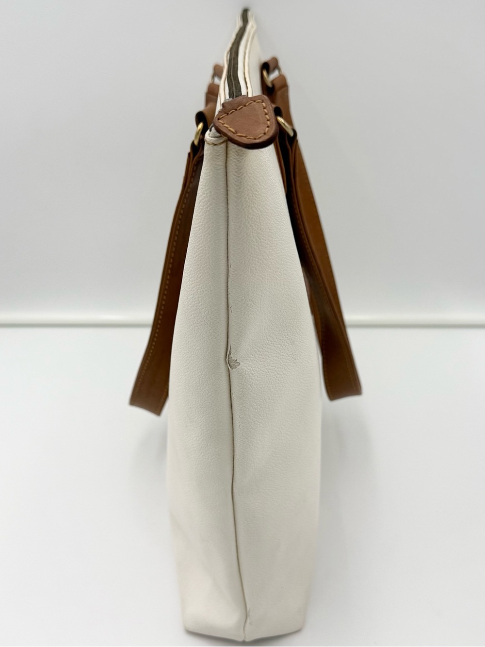 TRUSSARDI 1911 MILANO Vintage Italian Greyhound Tote Bag w/ Pouch Made in ITALY - Picture 8 of 16